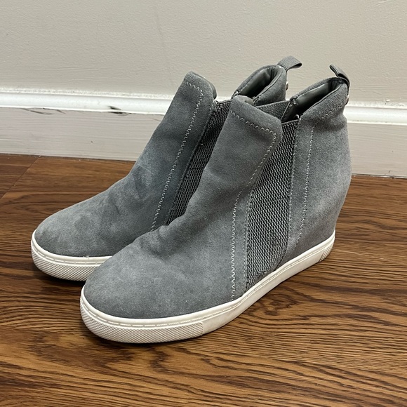 Steve Madden Shoes - Steve Madden Gray Leii Wedge Sneakers Size 8 US